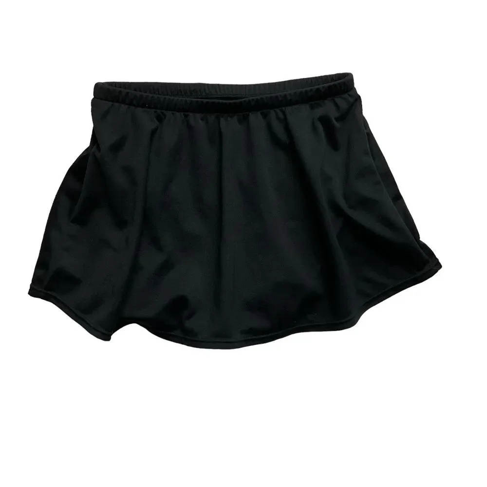Suddenly Slim By Catalina Swim Skirt Black Built in Brief Size L/G Swimwear‎